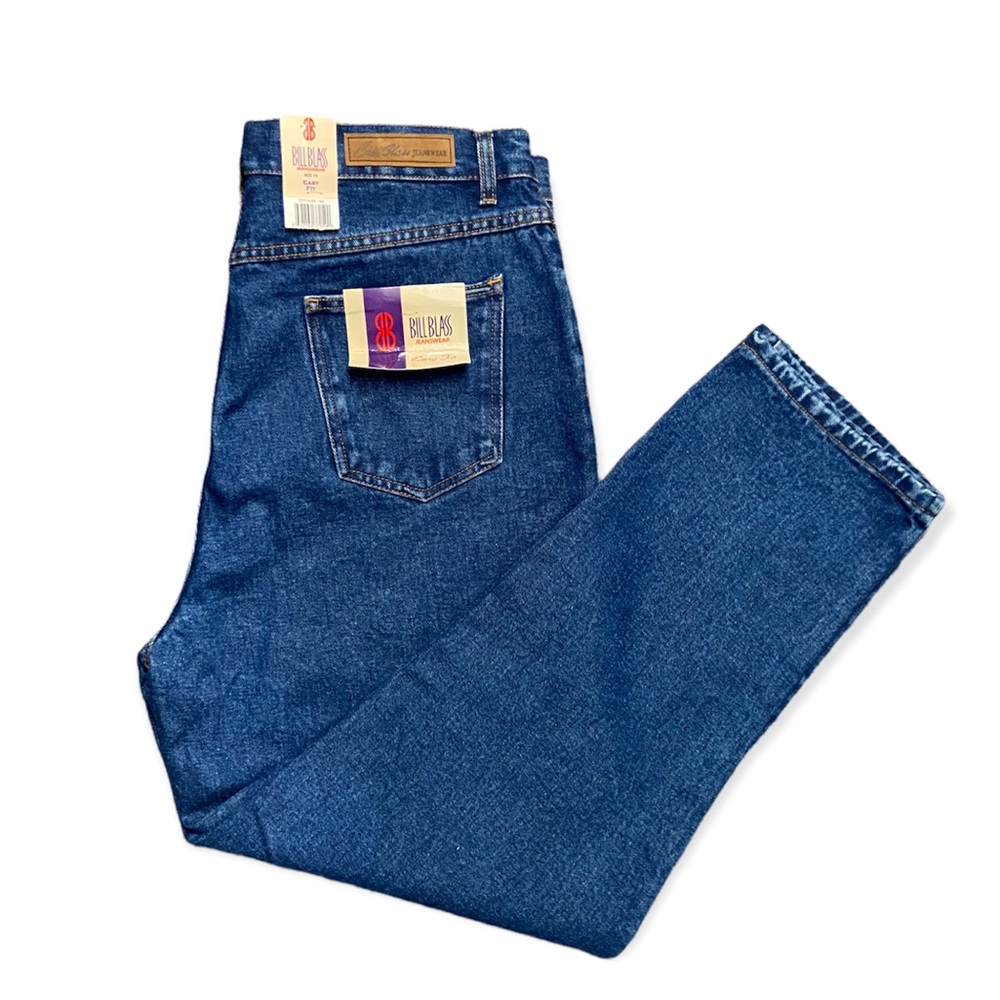 Vintage Bill Blass Dark Wash Easy Fit Mom Jeans